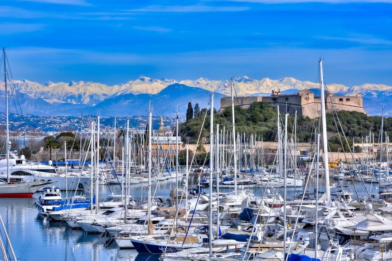 Penthouse Vue Mer Avec Rooftop,Jacuzzi,Et Parking Prive Antibes Zewnętrze zdjęcie